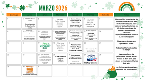 March Calendar Span