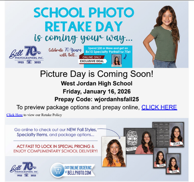 School Picture Retake 2026