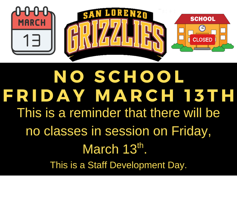 No Classes in Session, 3/13