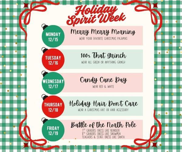 promo graphic - MJH dress-up days December 2025