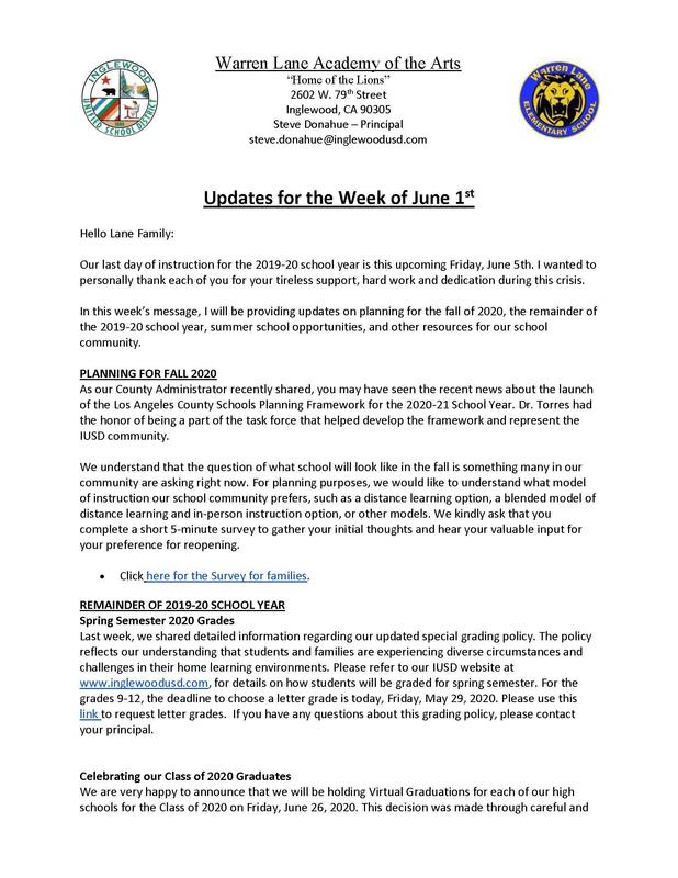 June 1st Updates page 1