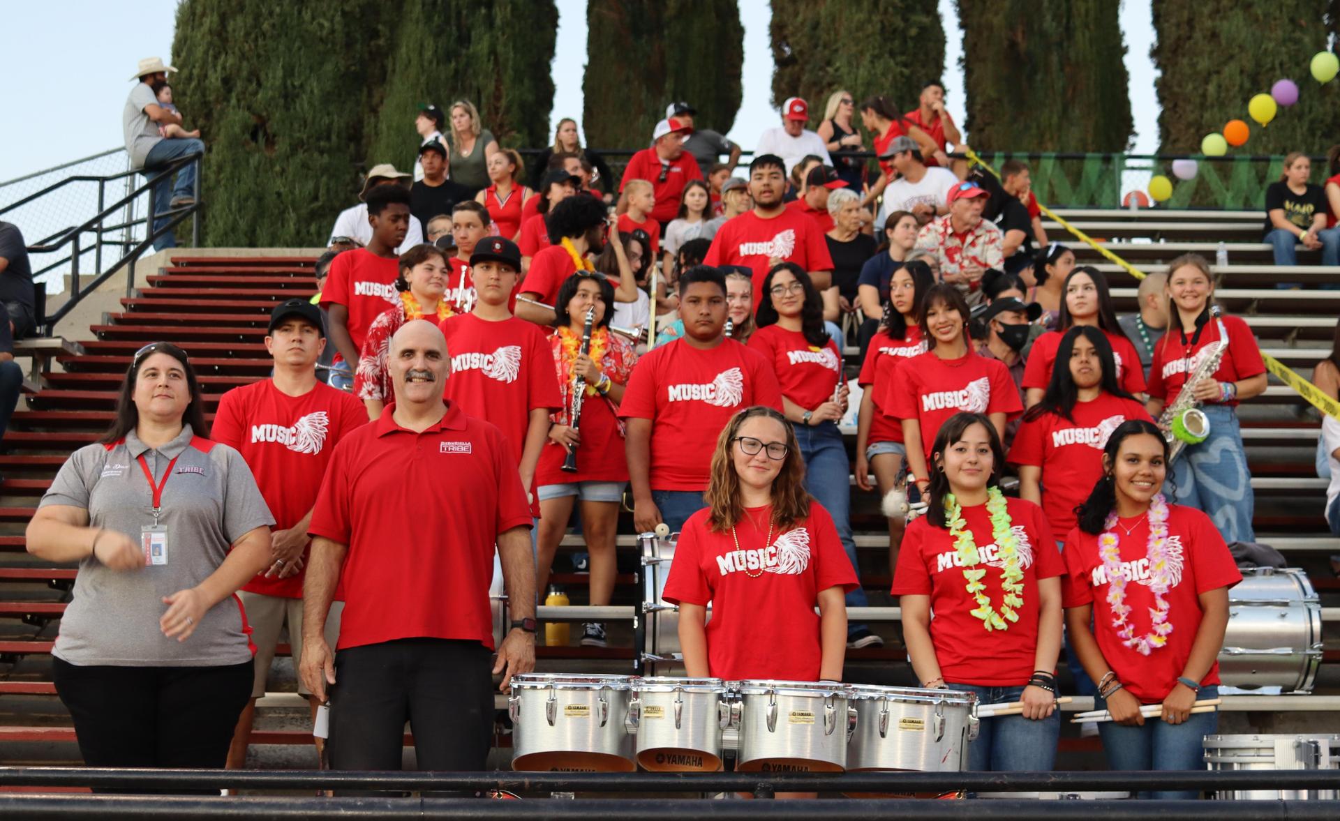 Students, faculty and players enjoying the game vs. Parlier
