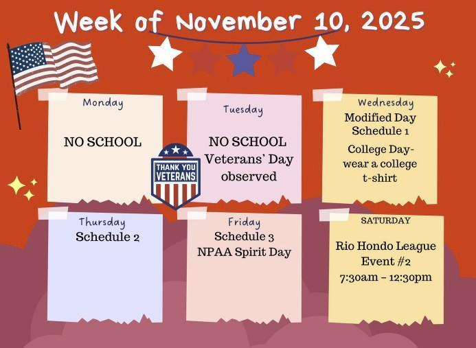 This week's events