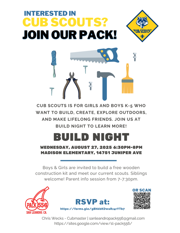 Boy Scouts Build Night