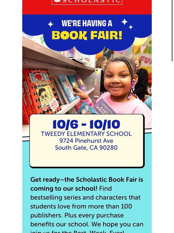 Book fair at Tweedy during conferences