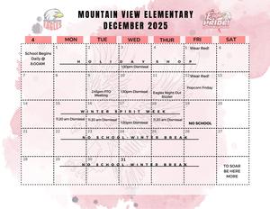 PTO December Calendar