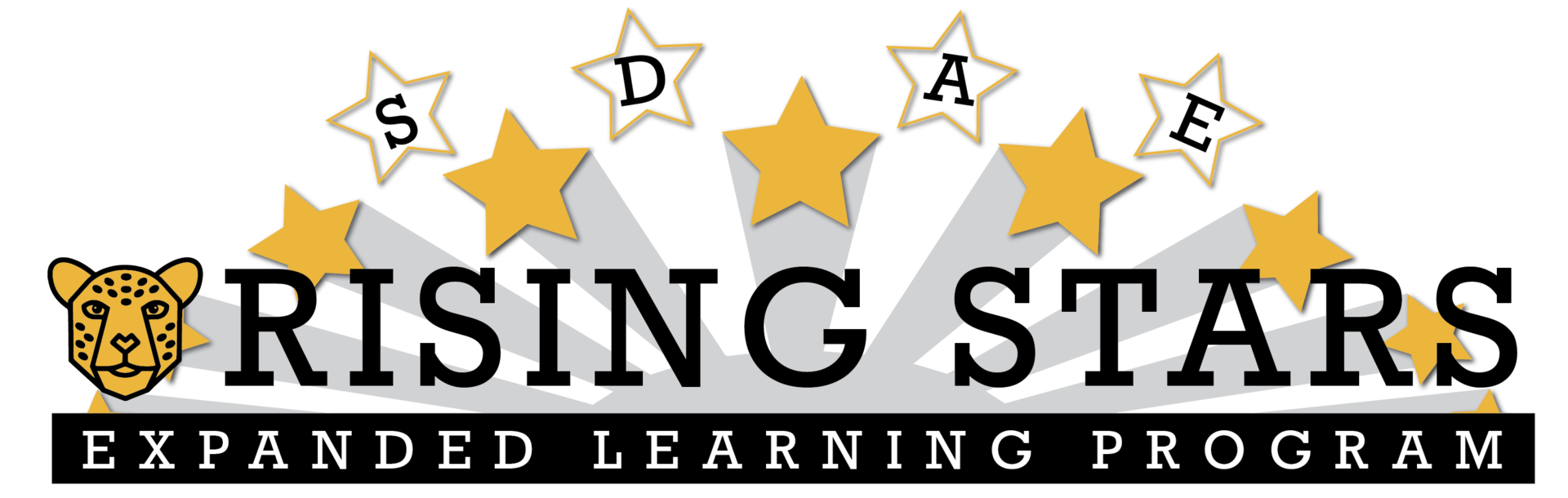 Rising Stars logo with yellow stars