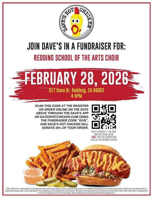 Fundraiser Daves Hot Chicken 4-8pm