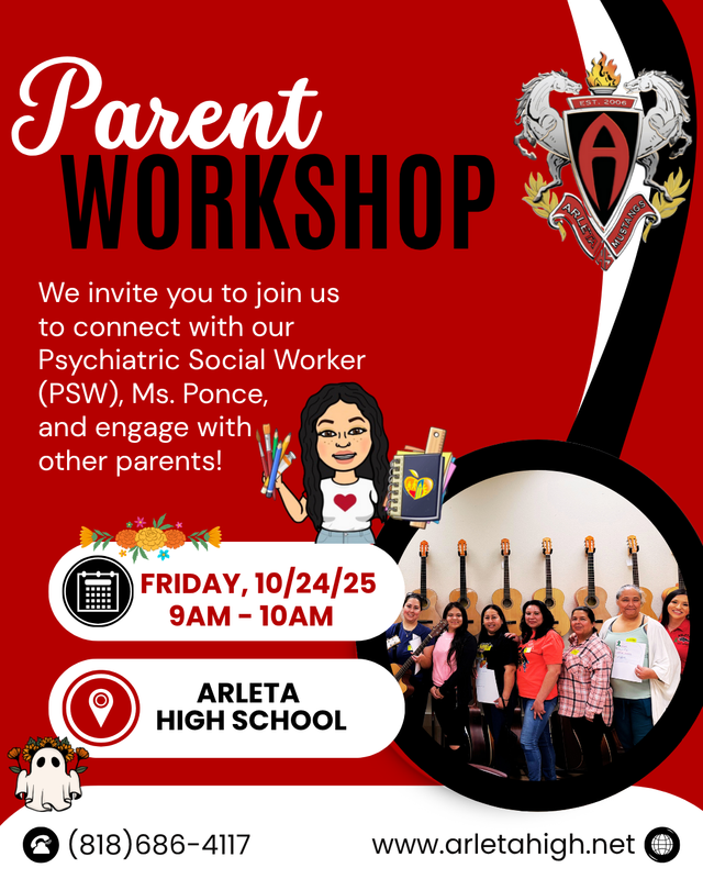 Upcoming Parent Workshop