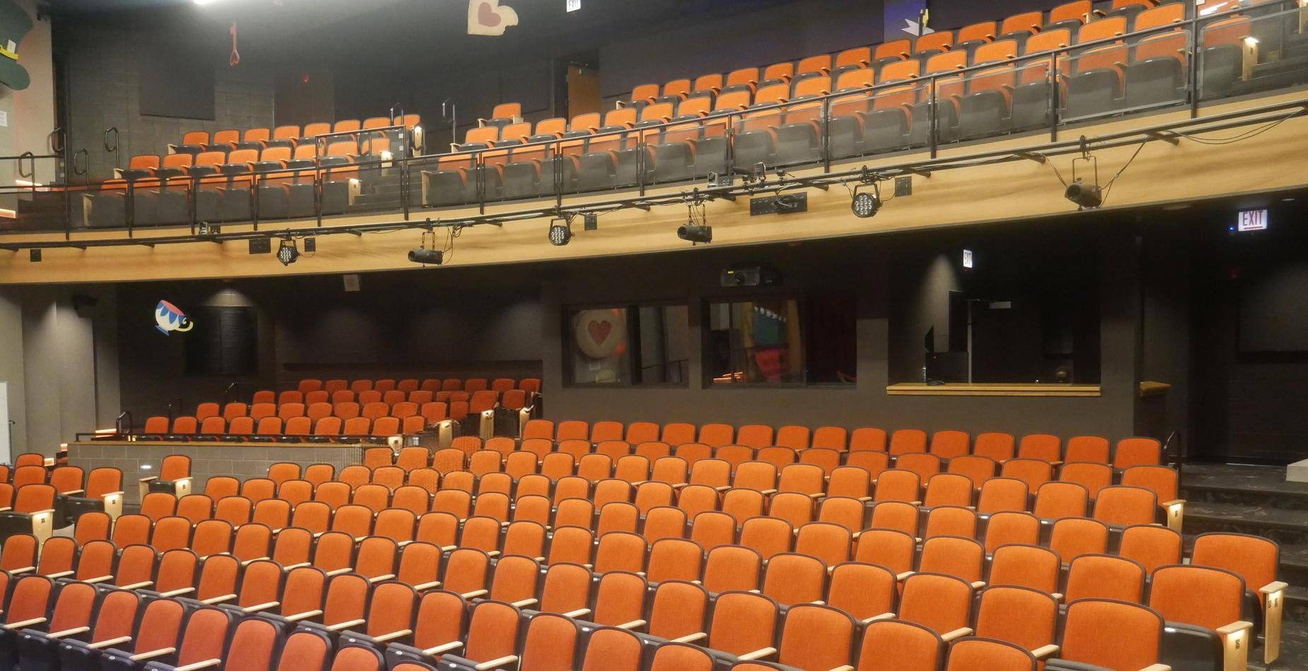 Theater seats and balcony