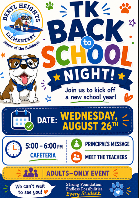 TK Back to School Night Featured Photo