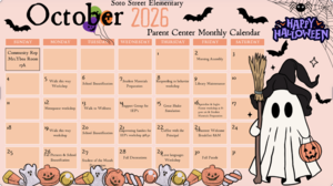 Parent Center Calendar: October
