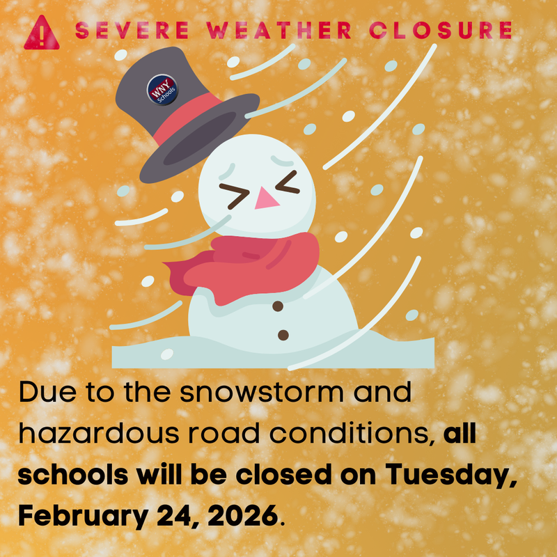 all schools will be closed on Tuesday, February 24, 2026.