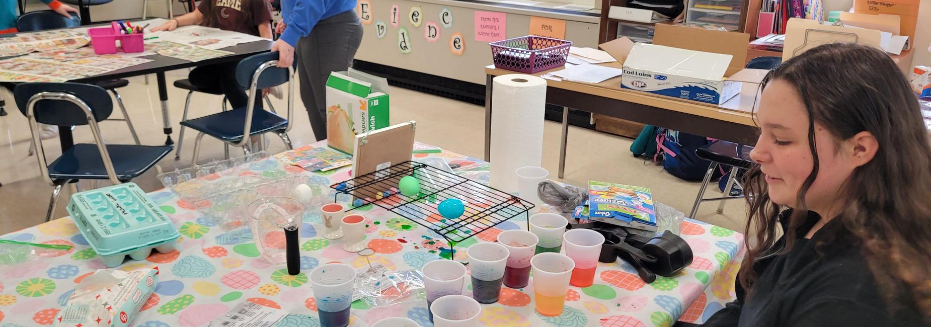 3rd Quarter Mystery Motivator: Dyeing Eggs