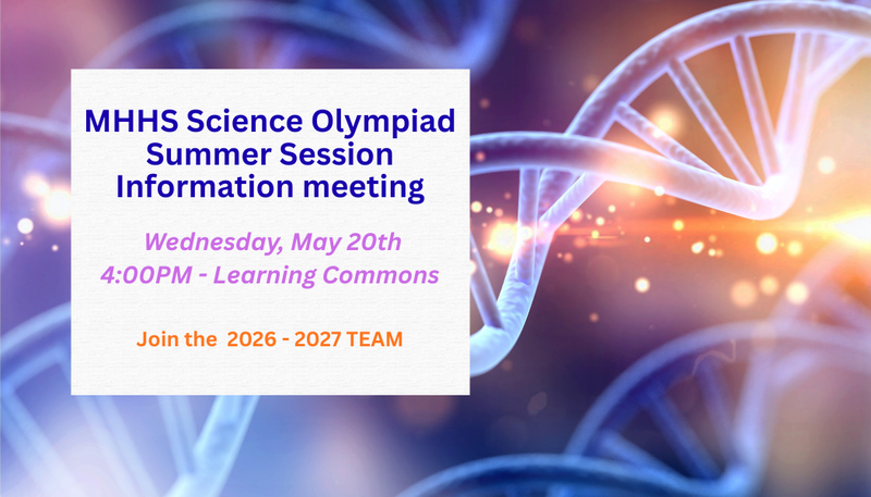 Join MHHS Science Olympiad Summer Sessions! Featured Photo