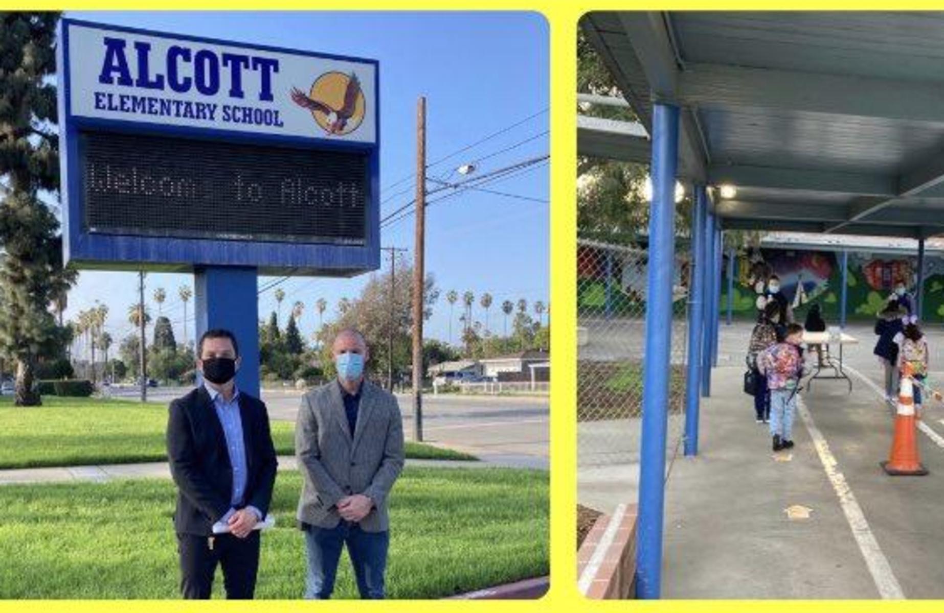 alcott admin staff welcome students