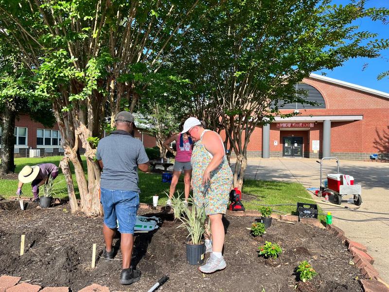 Northeast Middle School Beautification Day