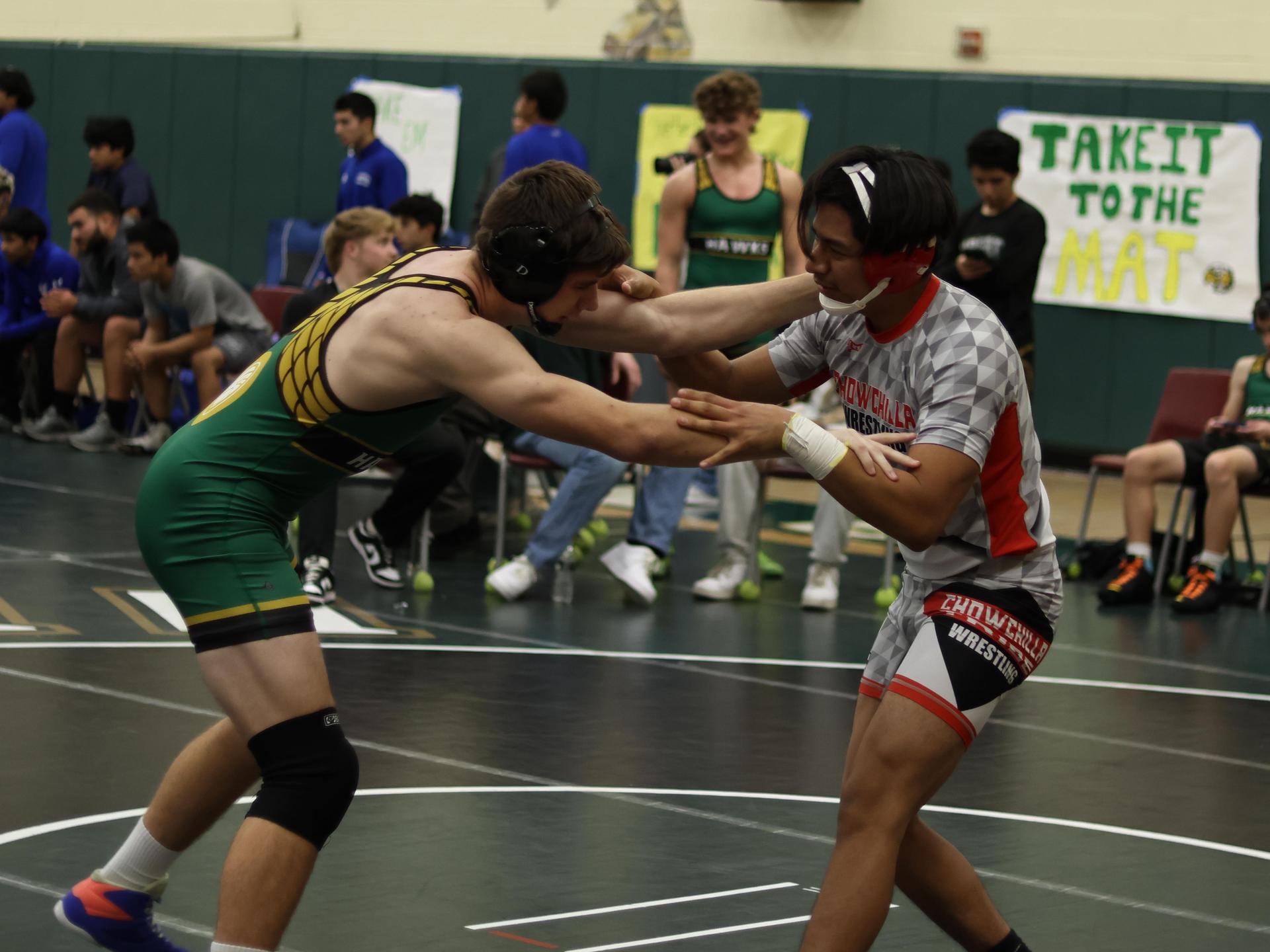 boys wrestling at liberty duals