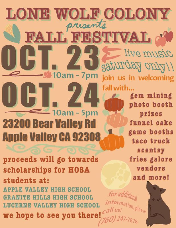 Lone Wolf Colony To Present Fall Festival