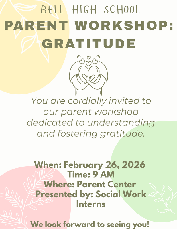 Parent Workshop: Gratitude!