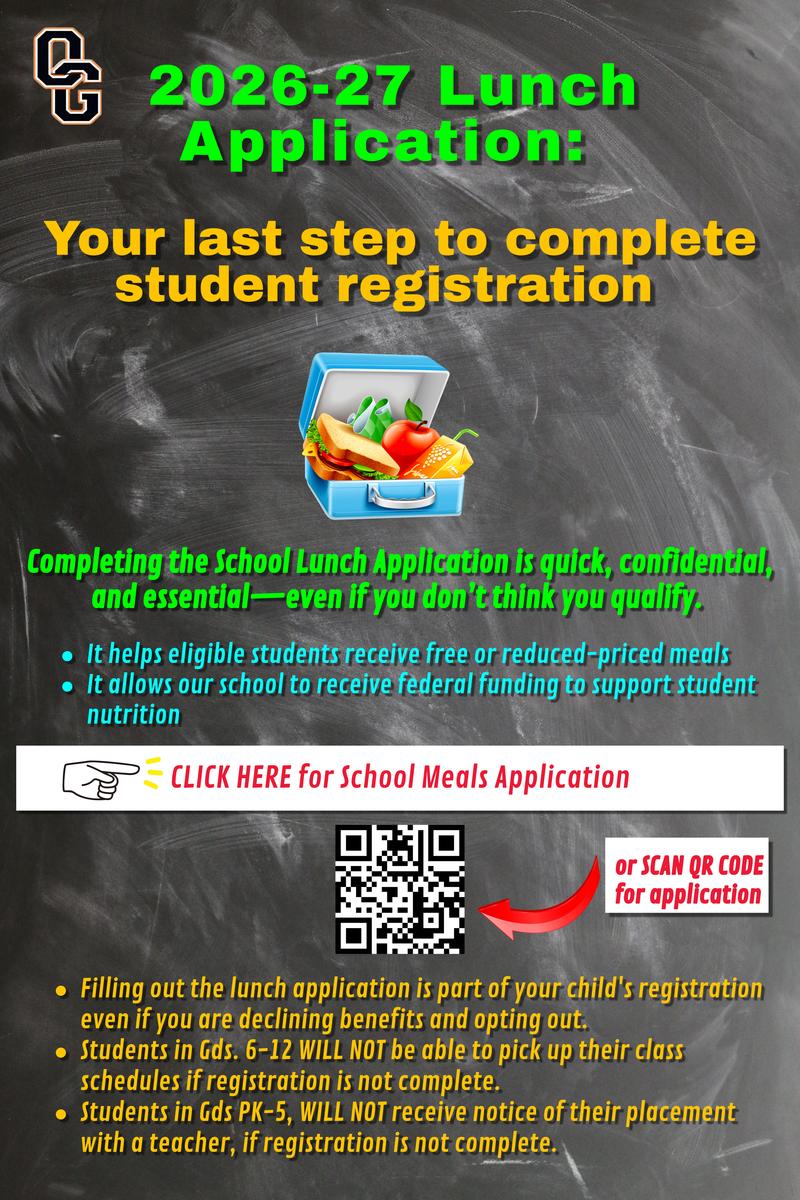 School Lunch Application is OPEN Featured Photo
