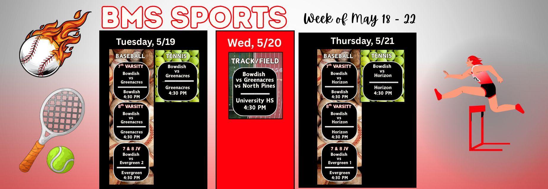 Sports May 18-22