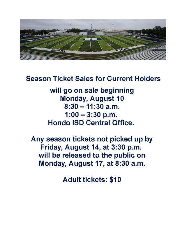 Current Season Ticket Holders may purchase their tickets starting Aug 10th