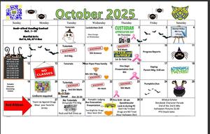 OCTOBER CALENDAR