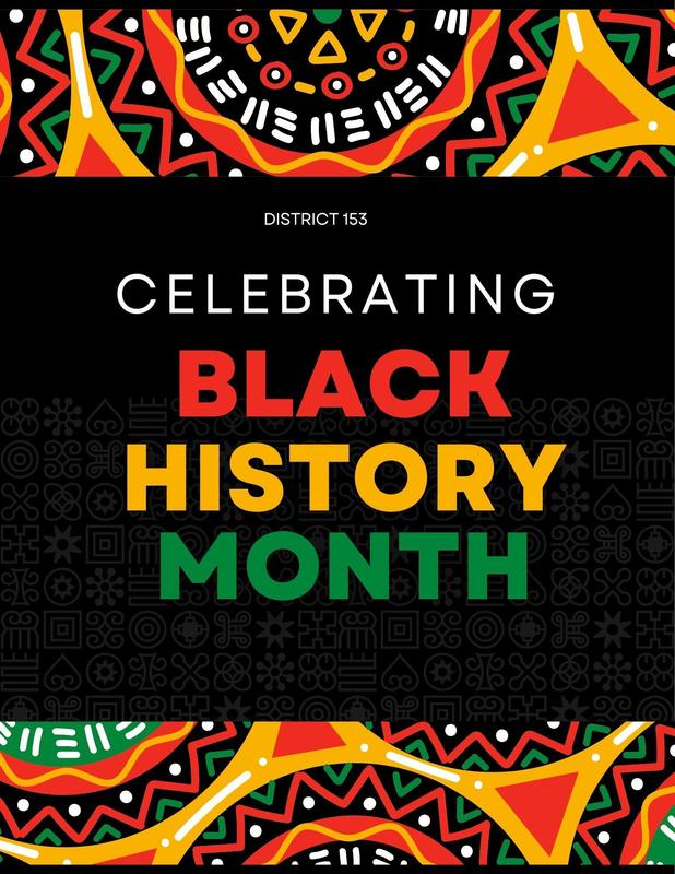 black, green, yellow, red artwork celebrating black history