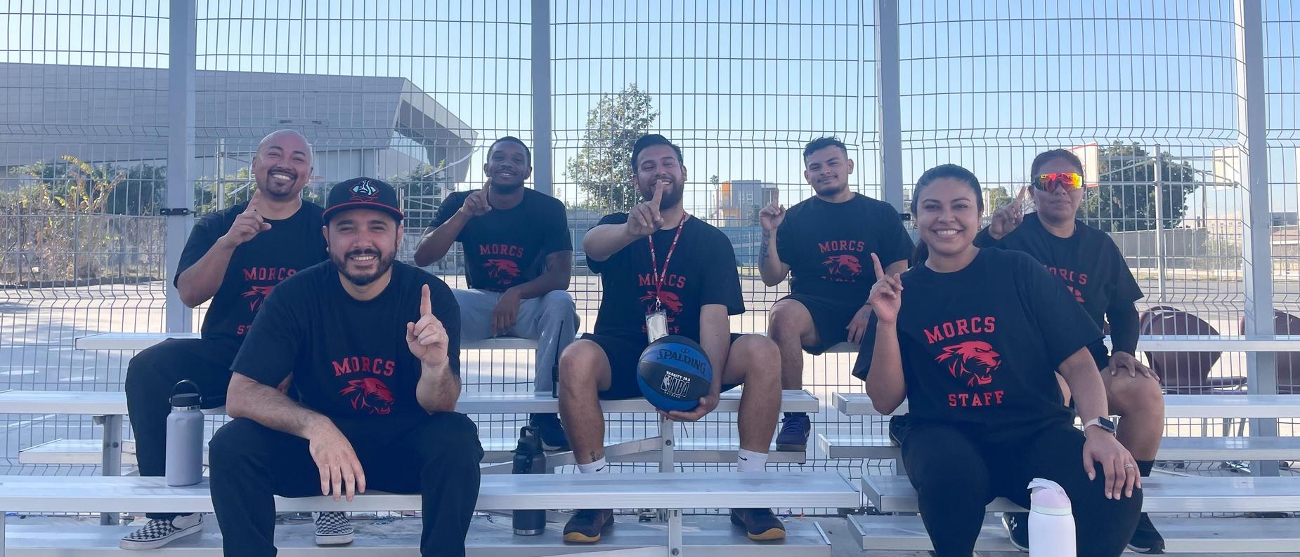 MORCS Staff after our Staff vs Students Basketball game.