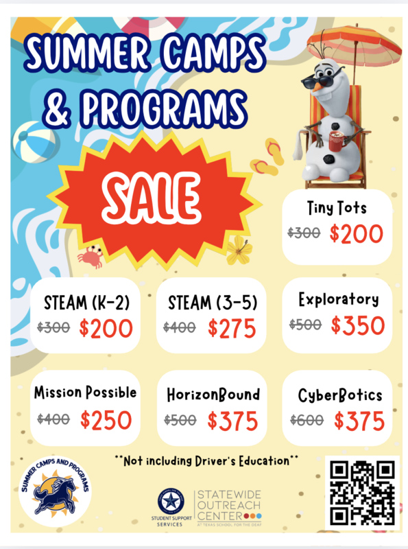 Updated Summer Camp Information!!