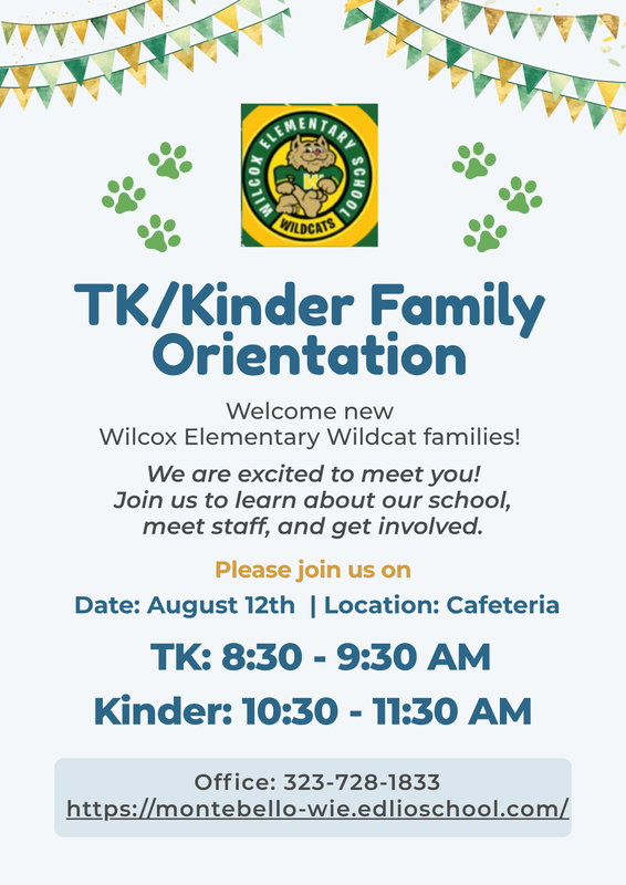 Updated TK/K Family Orientation