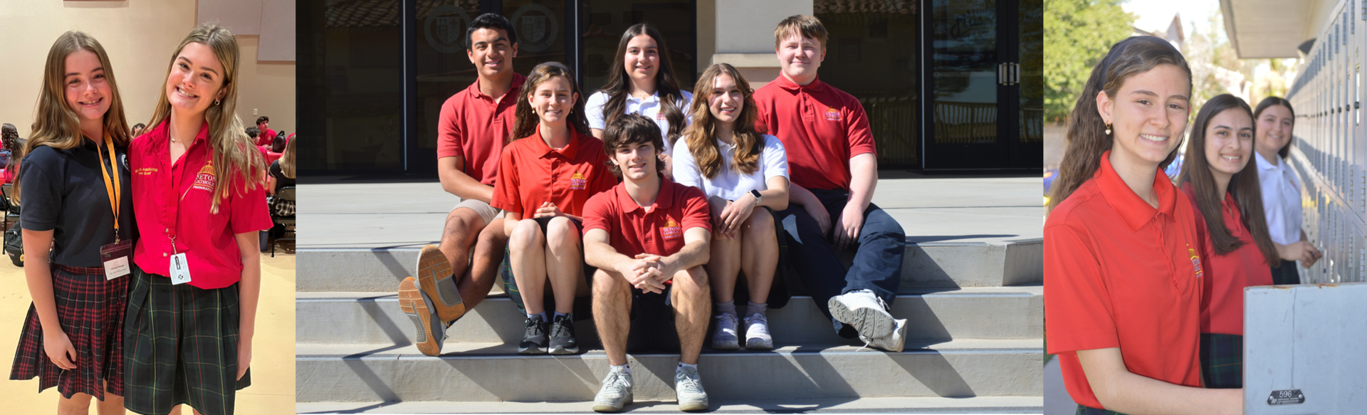 banner of pictures of students