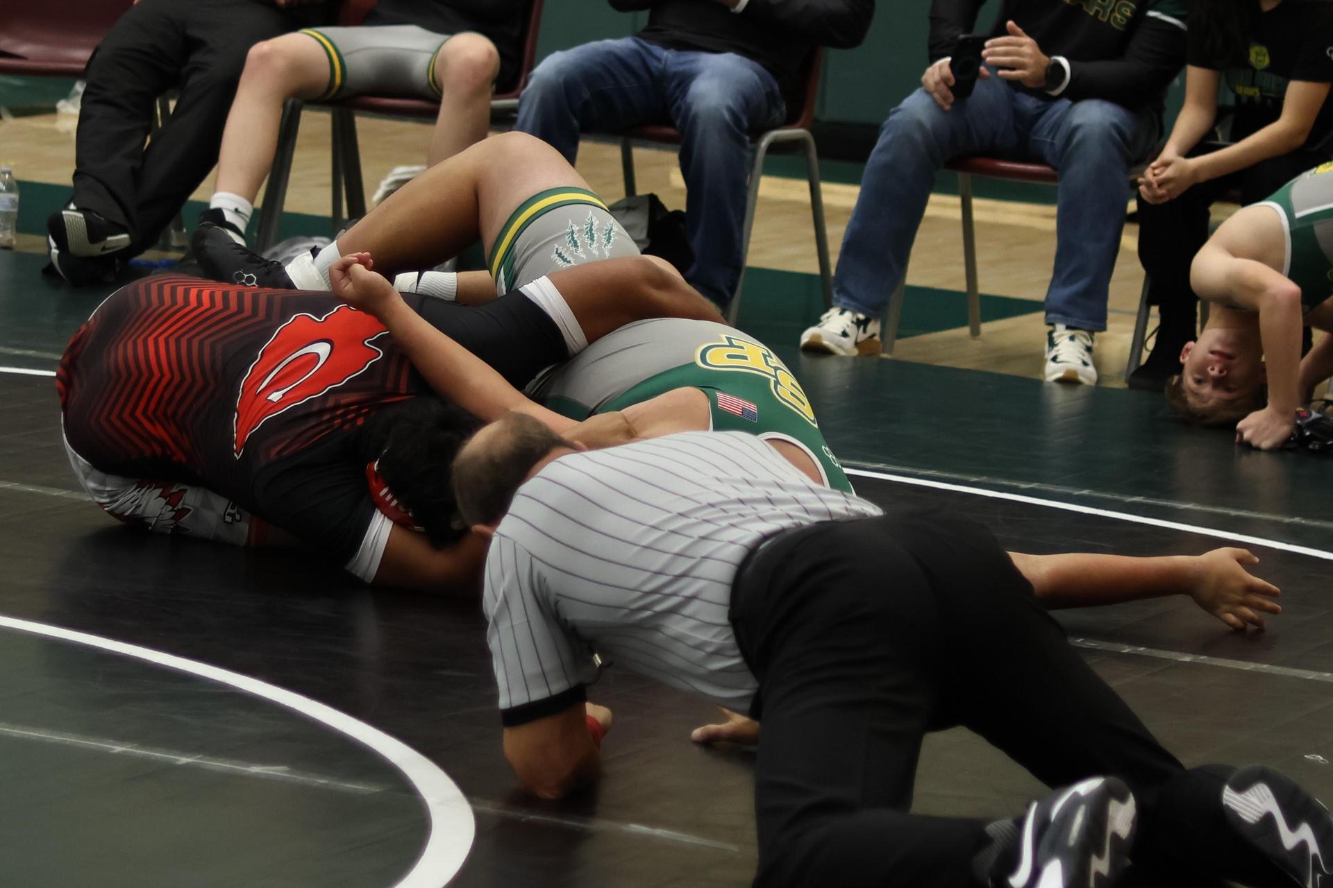 boys wrestling at liberty duals