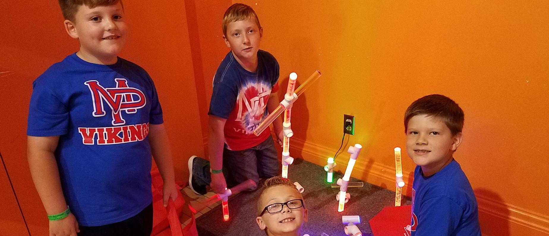 Picture of students using STEM