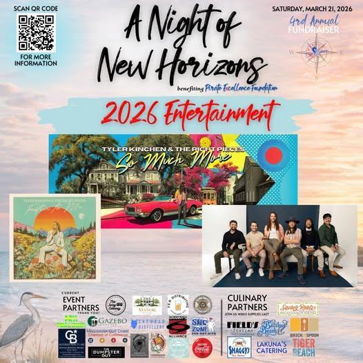 We’re excited to have Tyler Kinchen & The Right Pieces bringing the music for the evening!