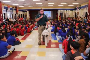 City of Mission’s Milo visits Mission CISD