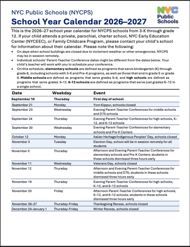 26-27 Calendar English