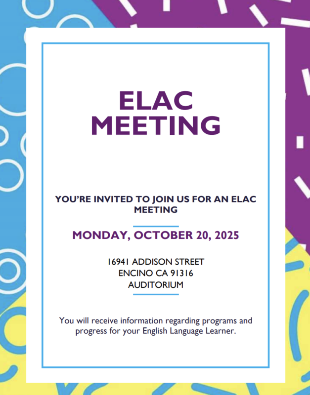 ELAC Meeting