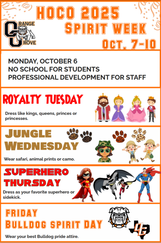 HOCO Spirit Week -- October 7-10, 2025 Featured Photo