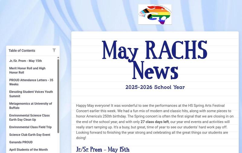 May newsletter