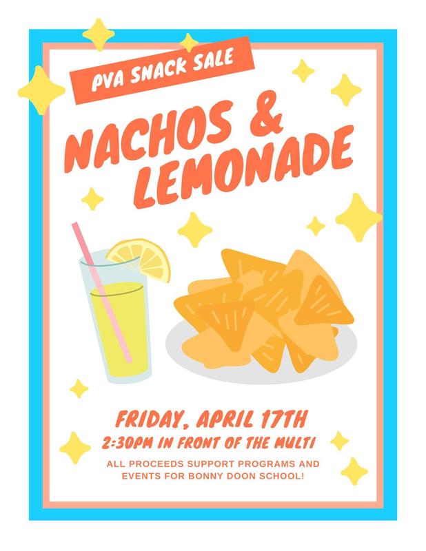 PVA First Friday Nachos & Lemonade Sale Featured Photo