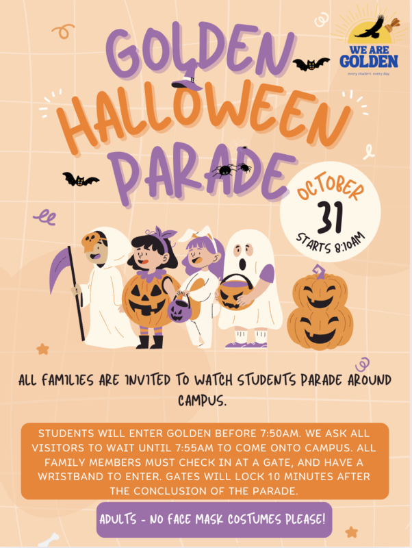 Golden Halloween Parade on October 31