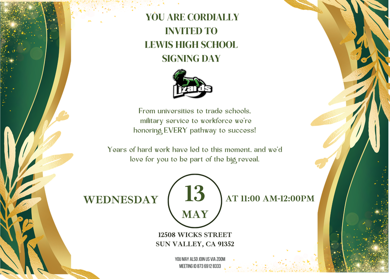 Signing Day Invitation
