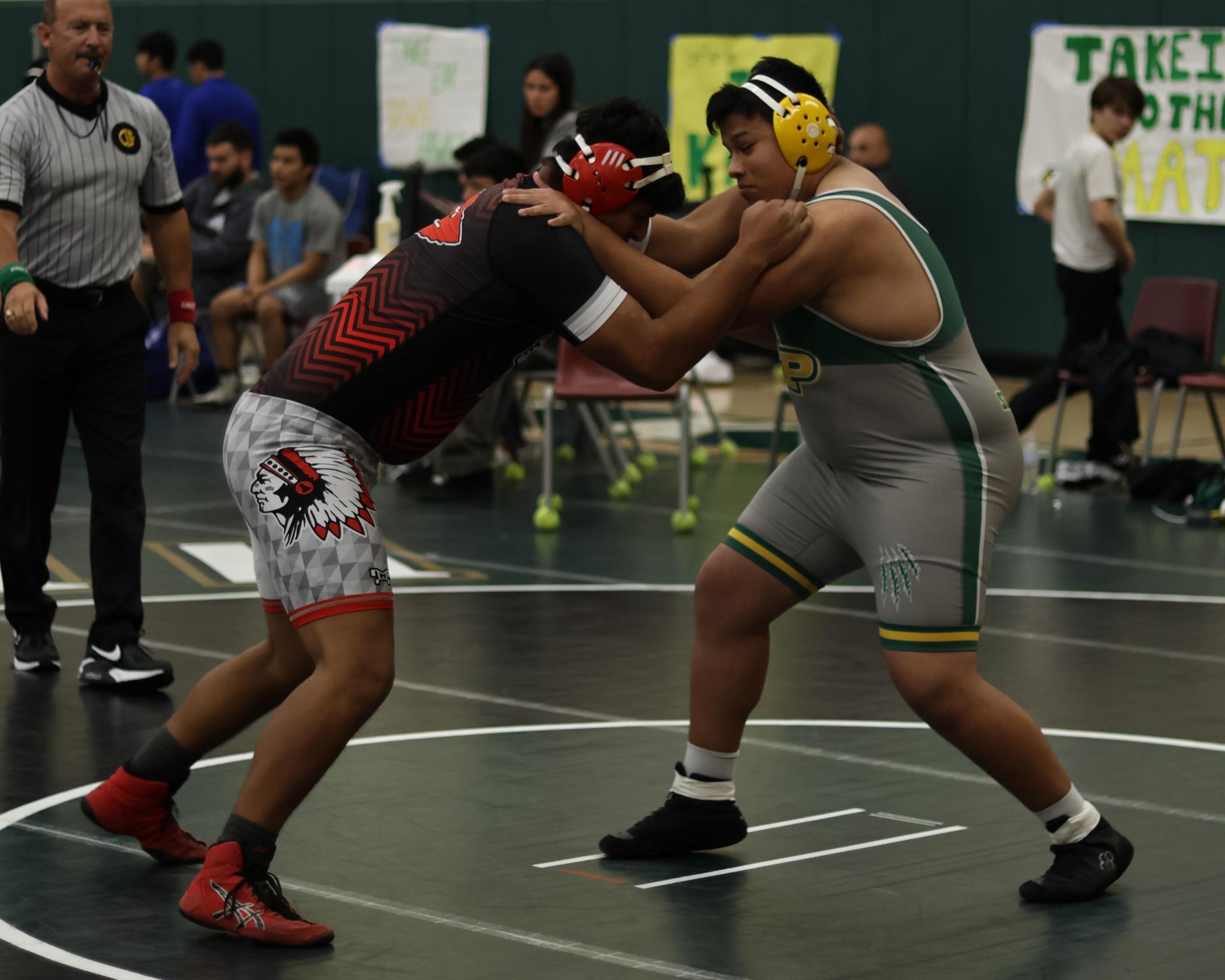 boys wrestling at liberty duals