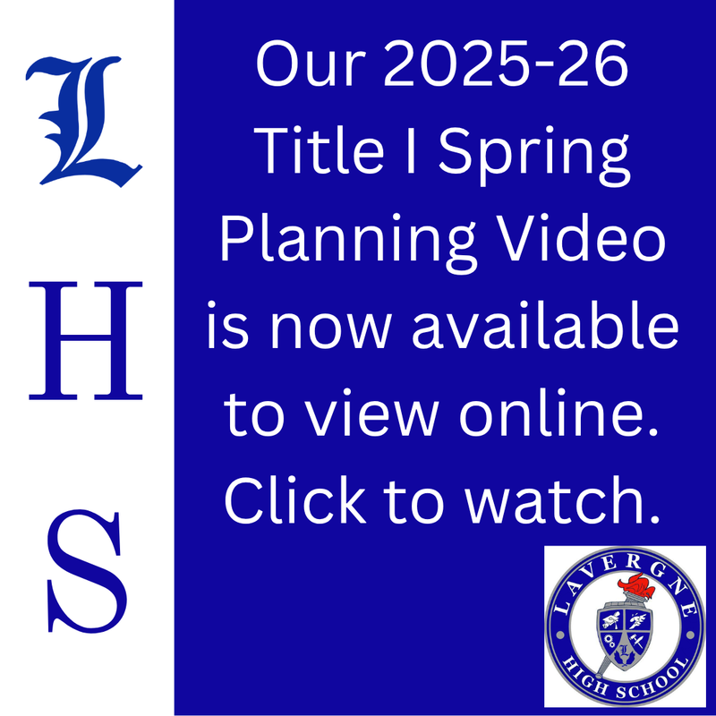 blue and white background with LHS L and crest