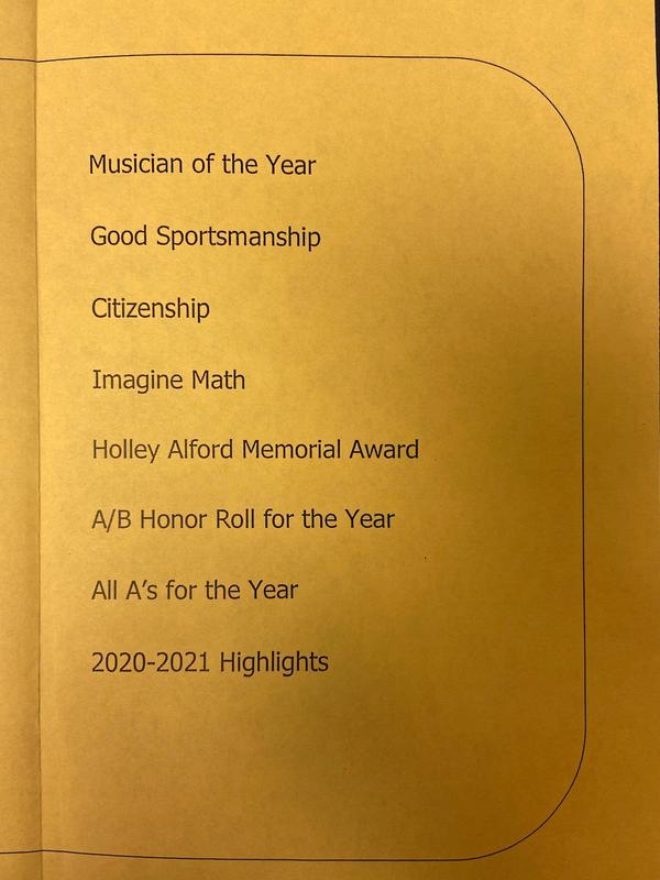 5th Grade Awards Day End of Year 2021 Featured Photo