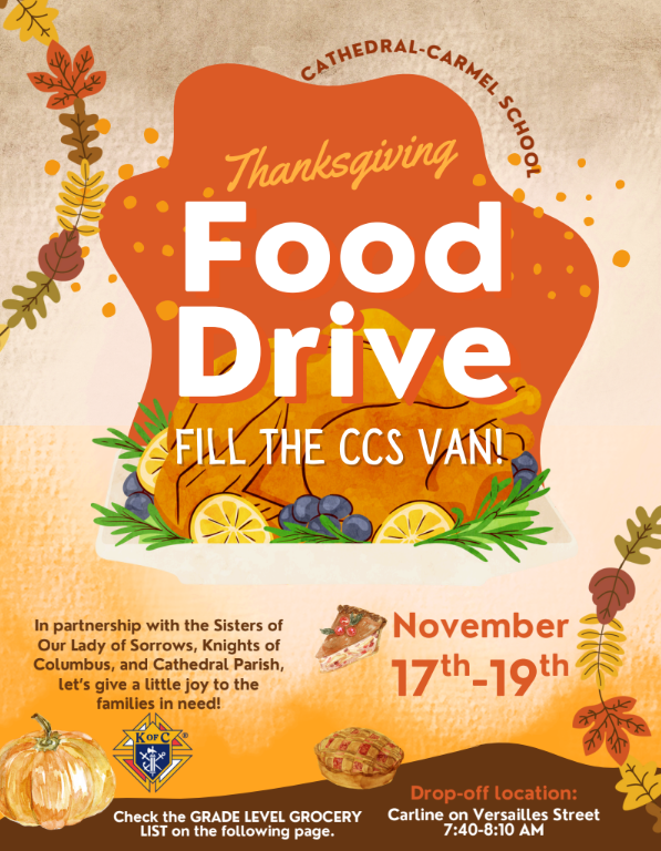 Thanksgiving Food Drive - Nov. 17-19 Featured Photo