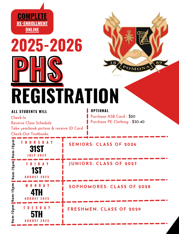 9:00 am - 12:00 pm 12th Grade - Thursday, July 31 11th Grade - Friday August 1 10th Grade - Monday August 4 9th Grade - Tuesday August 5