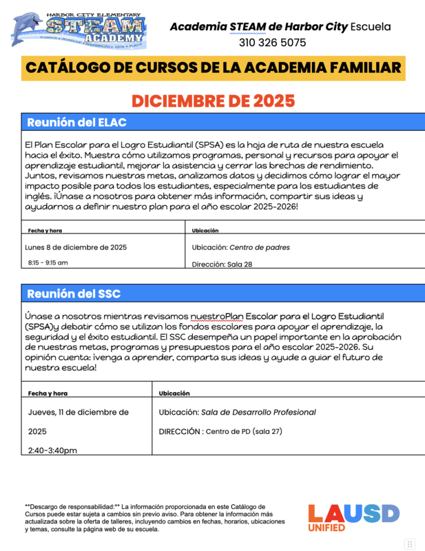 Family Academy Spanish